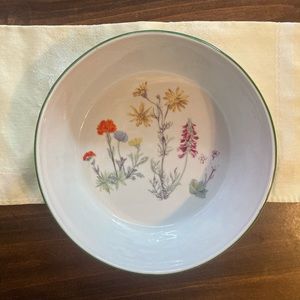Vintage Lourioux Le Faune porcelain serving bowl from France